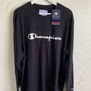 NWT black Champion crewneck